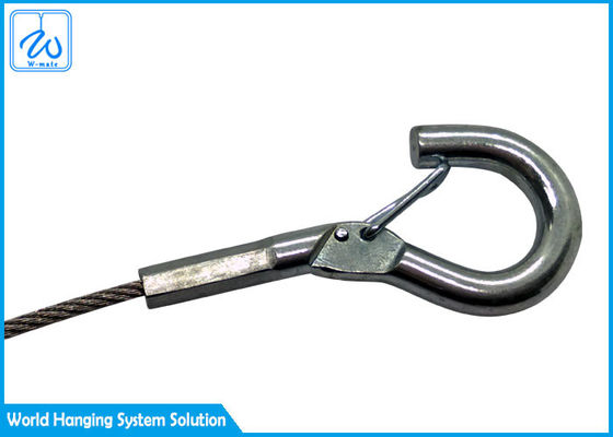 Tali Kawat Baja Anti Karat 1/2" 7*7 7*19 Galvanis Dengan Kait