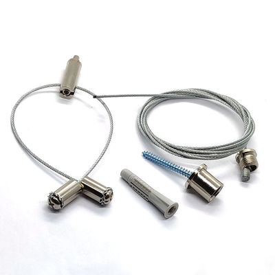Kabel Gripper Dan stainless steel Punch-Free Wire Rope Suspension Kit Untuk Panel 60x60