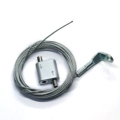 Aluminium dua arah looping Gripper Untuk LED lampu kabel sistem gantung