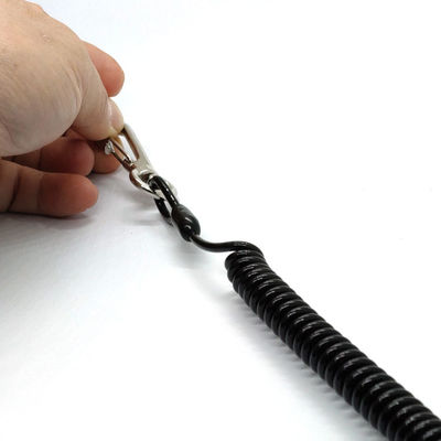 Scaffolding Fleksibel Spring Loaded Tool Lanyard dengan Loop dan Hook