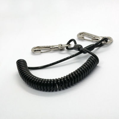 Scaffolding Fleksibel Spring Loaded Tool Lanyard dengan Loop dan Hook