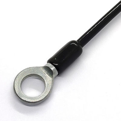 Tali galvanis dilapisi PVC Sling Kabel Stainless Steel Pengangkat Dengan Ujung Loop Mata
