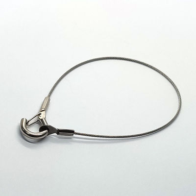 Rangkaian Tali Kawat Baja Tahan Karat Galvanis Berkualitas Tinggi Dengan Terminal Mata Baja Tahan Karat