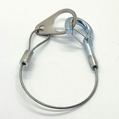 Tali Lanyard Tali Kawat Stainless 1.2mm dengan Kulit Plastik