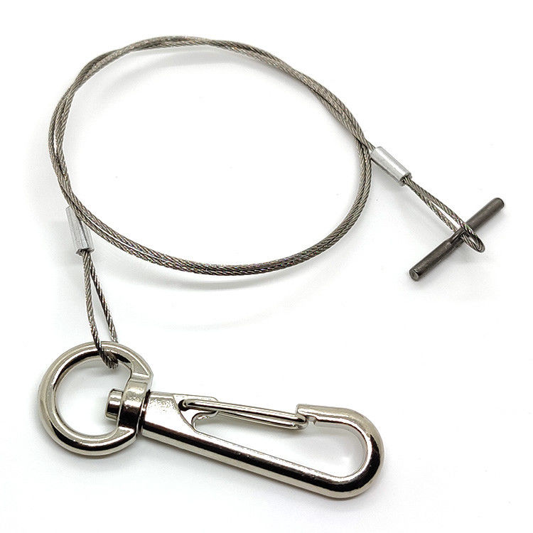 Tali Kawat Baja Tahan Karat dengan Perlengkapan Ujung untuk Menggantung Pot Tanaman