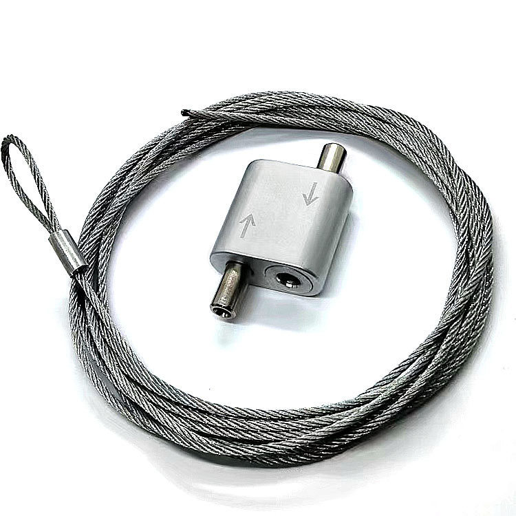 Gripper looping kabel stainless steel dengan beban istirahat 5000 N dan ukuran 30 * 30MM untuk mudah memasang sistem gantung