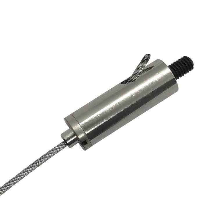 Gripper kabel stainless steel benang eksternal untuk langit-langit gantung pengorganisir kawat tali Clamping Grippers termasuk