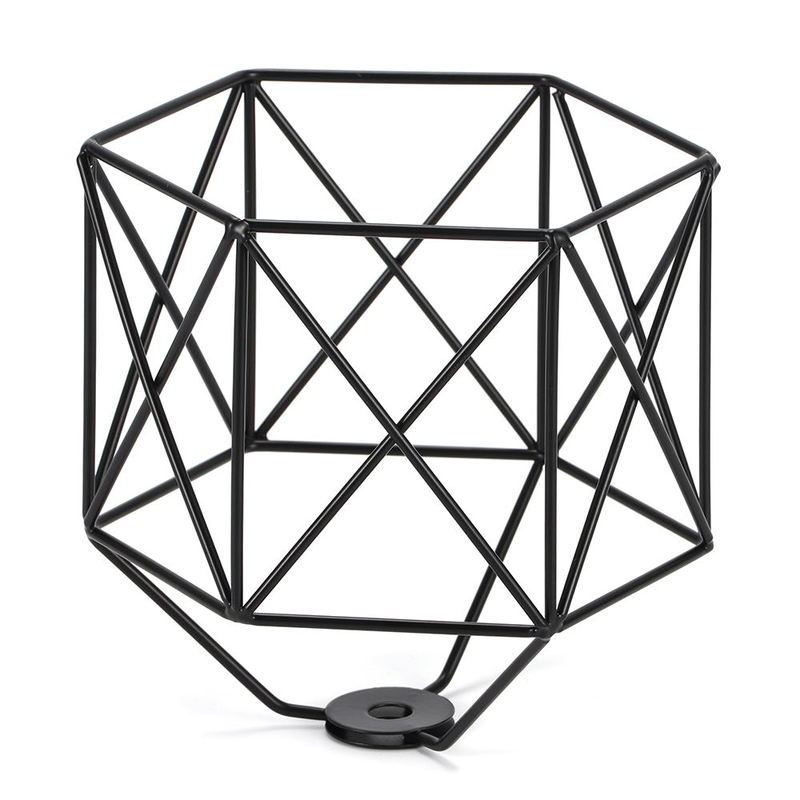 Lampu Pendant Shade Metal Wire Lamp Guard Cage untuk Dekorasi Wire Cage Shades