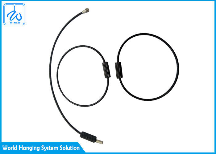 PVC dilapisi stainless steel kawat tali loop untuk menggantung tag bagasi