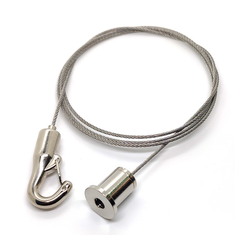 Acoustical Ropes Ceiling Light Suspension Cable Wire Rope Adjustable Length With Spring ...