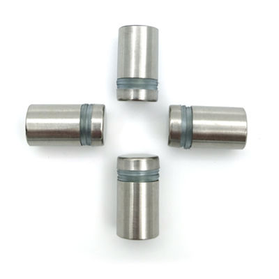 Satin Drawing Standoff Screws Stainless Steel Edge Grip Sign Holder Kaca Standoff