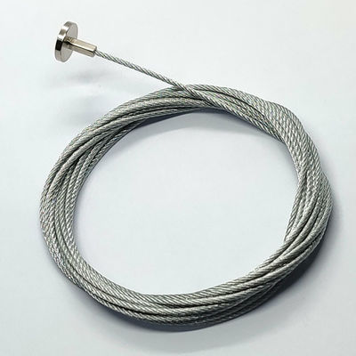 T Bentuk Terminal Fleksibel Kawat Kabel Sling 7X7 Lanyard Stainless Steel Wire Rope