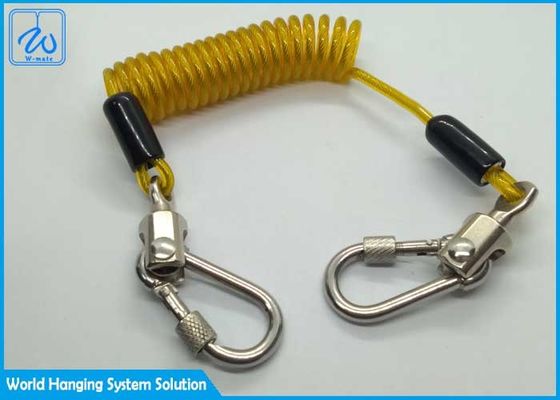 Ekstensi Musim semi 2.5KG Beban Alat Retractable Lanyard